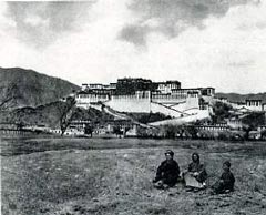 
Alexandra David-Neel in front of Potala Palace - My Journey to Lhasa book
